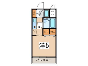 間取図 ﾎ-ﾕ-ｺﾝﾌｫﾙﾄ白楽Ａ棟（３１３）