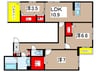ラカーサフェリシダ 3LDKの間取り