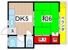 コ－ポ森 1DKの間取り