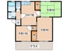 シャトレ－茅ケ崎 3DKの間取り