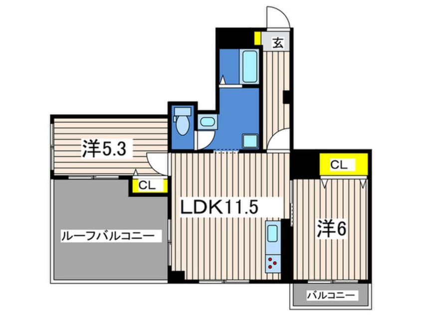 間取図 プレジュールメゾンⅣ