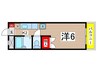 セゾン ドゥー 1Kの間取り