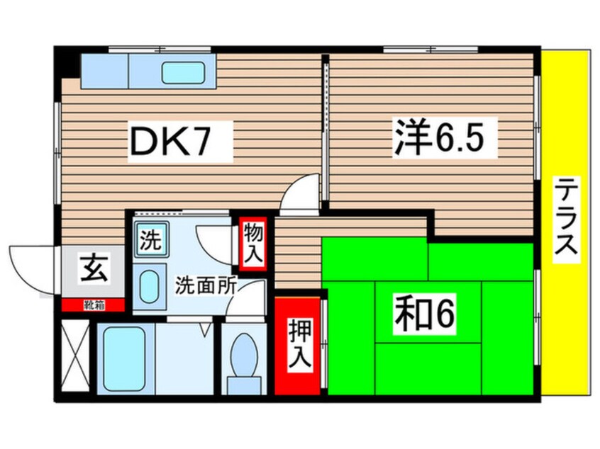 間取図 セゾン ドゥー