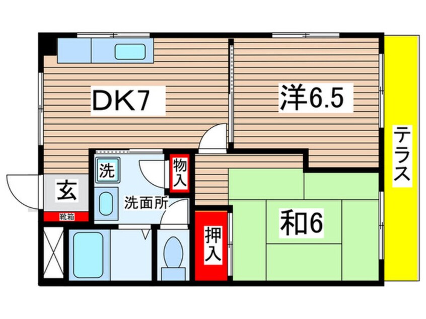 間取図 セゾン ドゥー