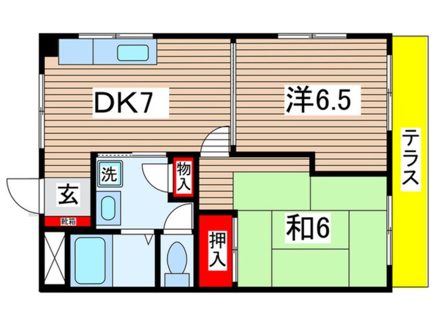 間取図 セゾン ドゥー