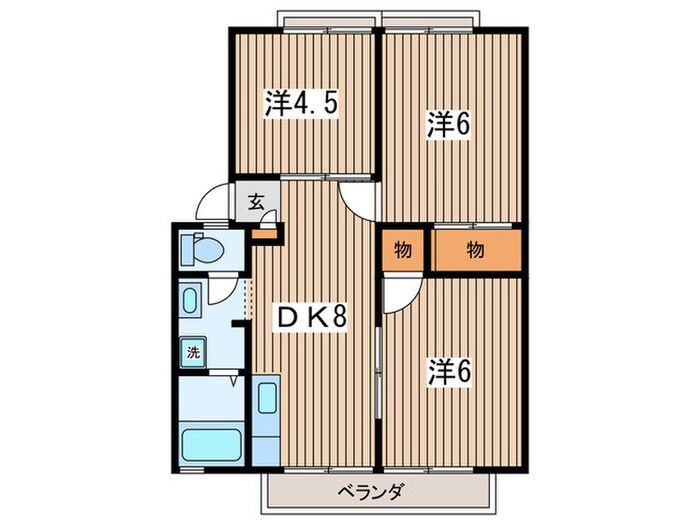 間取り図 コ－ポばら