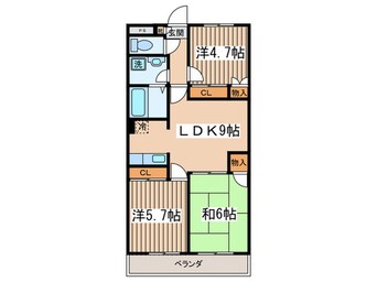 間取図 ボ－ヌンク相模野