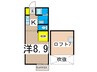 ダイユー４５番館 1Kの間取り