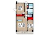 サンライズオモテ 2LDKの間取り