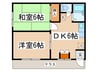 リバティーベル 2DKの間取り