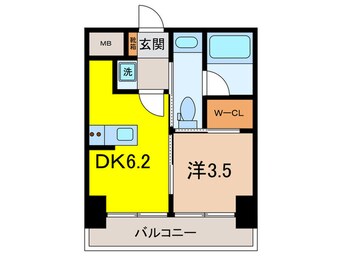 間取図 ﾜﾝﾙｰﾌﾚｼﾞﾃﾞﾝｽ板橋大山