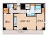 ﾜﾝﾙｰﾌﾚｼﾞﾃﾞﾝｽ板橋大山 2LDKの間取り