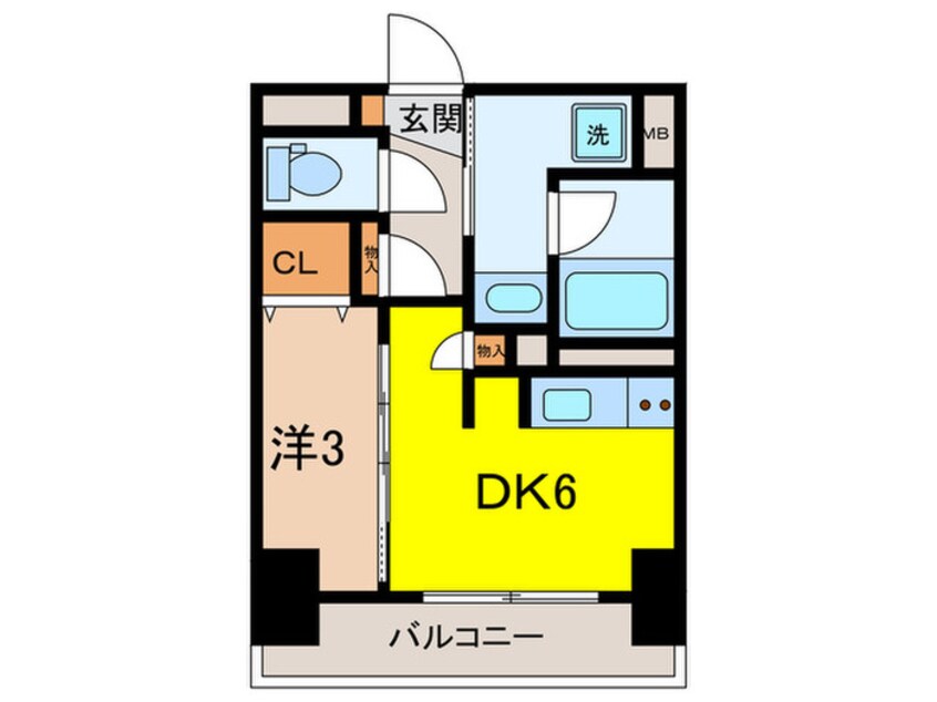 間取図 ﾜﾝﾙｰﾌﾚｼﾞﾃﾞﾝｽ板橋大山