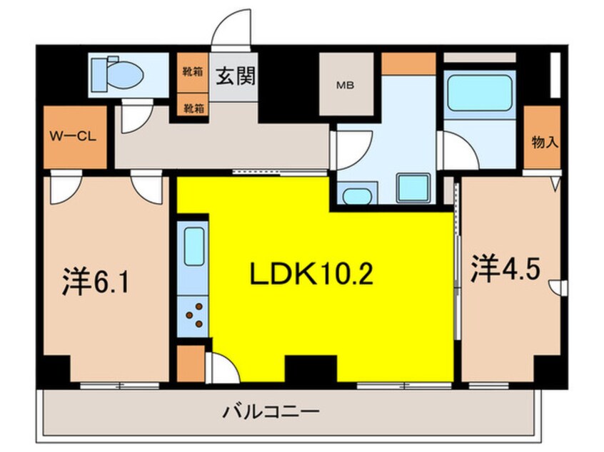 間取図 ﾜﾝﾙｰﾌﾚｼﾞﾃﾞﾝｽ板橋大山