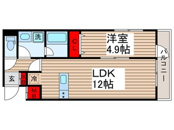 間取図 リーブルファイン谷在家