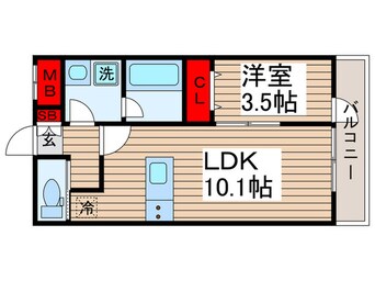 間取図 リーブルファイン谷在家