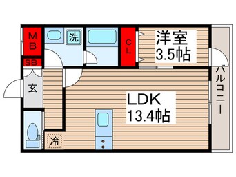 間取図 リーブルファイン谷在家