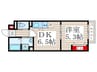 バルーム10 1DKの間取り