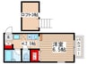 グランデュ－ル立川 1Kの間取り