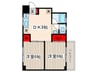 東高円寺ハイム 2DKの間取り