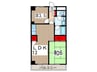 入間駅前ビル 2LDKの間取り