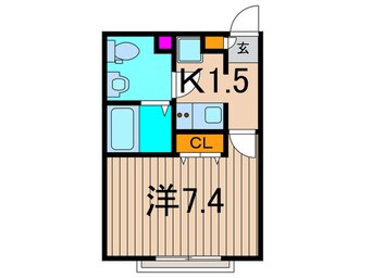 間取図 リブリ・エム－ル