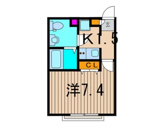 間取図 リブリ・エム－ル