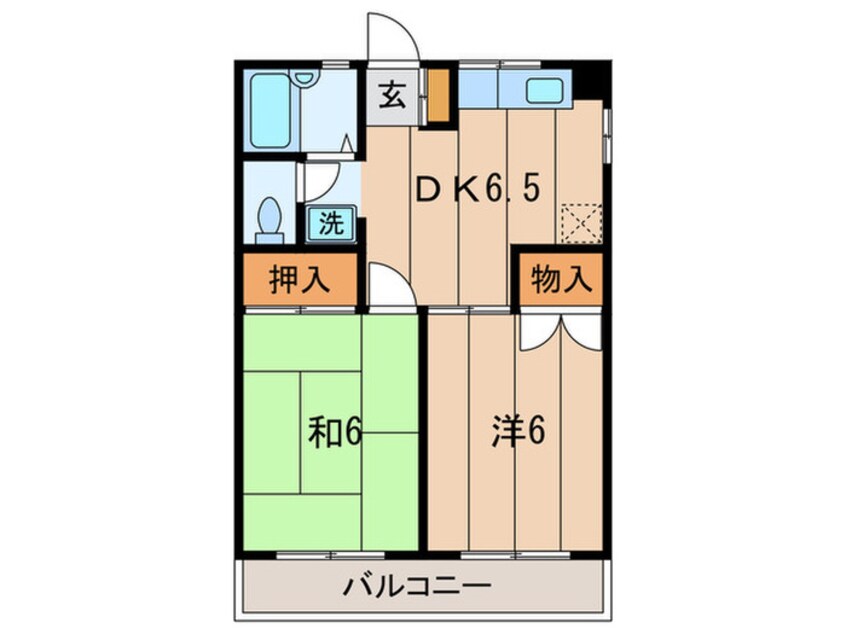 間取図 岩澤コーポＢ