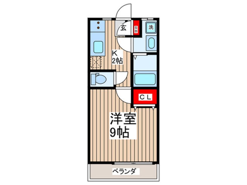 間取図 シティハイム久米川