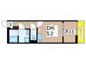 長洲　comfort house 1DKの間取り