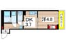 長洲　comfort house 1DKの間取り