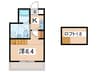 シティハイツ座間 1Kの間取り