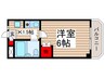 山京マンション 1Kの間取り