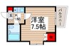 山京マンション 1Kの間取り