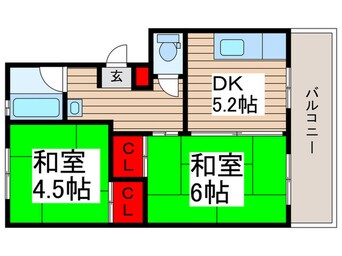 間取図 ビレッジハウス台宿４号棟