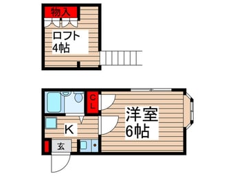 間取図 コスモ六実東