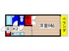 宮沢ハイムＡ 1Kの間取り