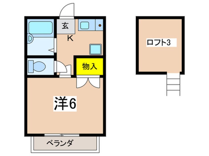 間取図 カーサ・コルザ杉田