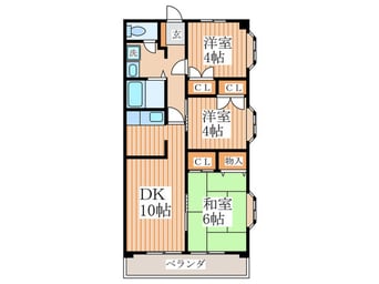 間取図 ロングキャッスルⅡ