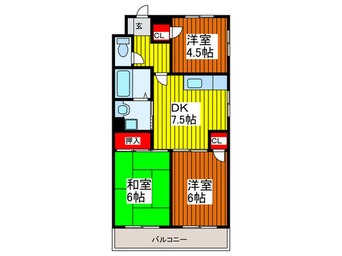 間取図 ベルエポック（203）