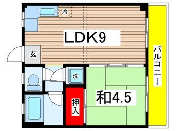 間取図 ハイツ矢野口