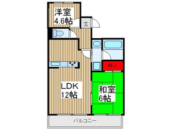 間取図 レスポワール池田