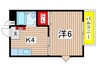 パティオ中野島 1Kの間取り