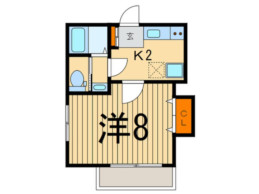 間取図 リブリ・ヒロ二子