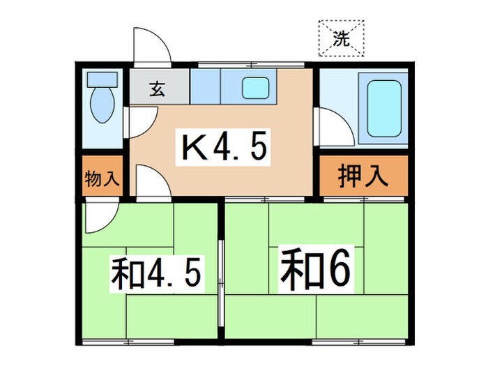 間取り図 コーポ森