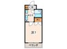 ト－タスマンション横浜 1Kの間取り