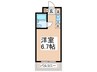ウエスト明豊 1Rの間取り