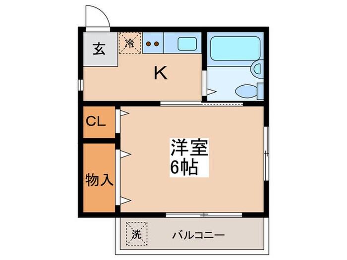 間取り図 AKAGIコーポ