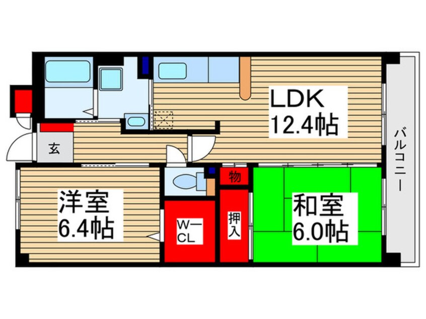 間取図 エ－コ－・カミキⅠ