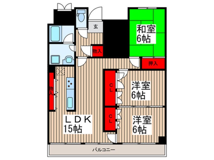 間取図 サントル春日部